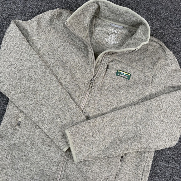 L.L. Bean Other - LL Bean Sweater Fleece Jacket Mens M Gray Full Zip 504938 Slightly Fitted